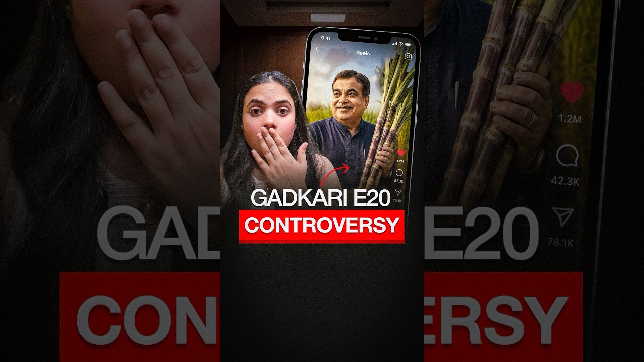 Nitin Gadkari E20 Controversy Explained #ethanol #e20 #petrol #nitingadkari