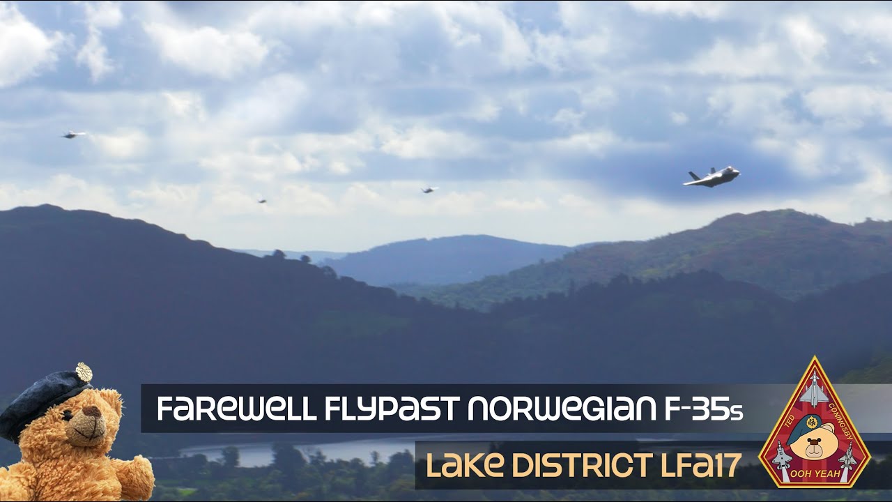 UNBELIEVABLE 4-SHIP FAREWELL FLYPAST RNoAF F-35 LOW LEVEL &bull; LAKE DISTRICT LFA17 DUNMAIL RAISE