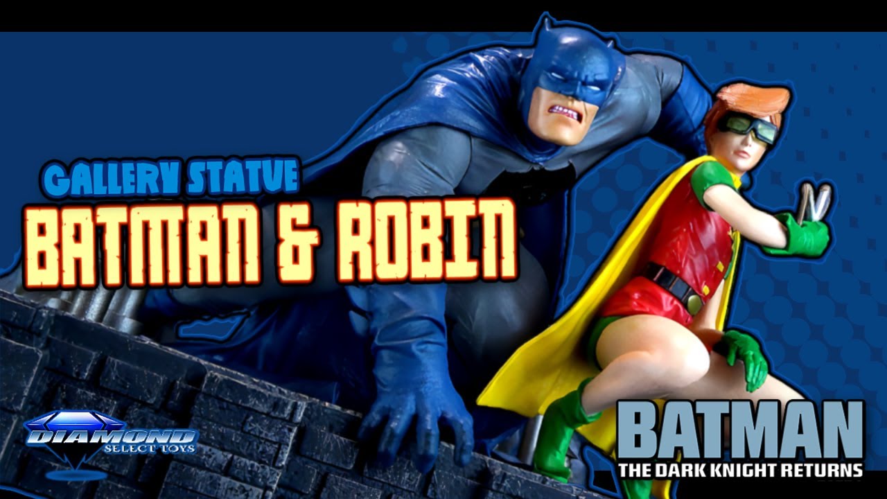 Diamond Select The Dark Knight Returns Batman and Robin Gallery Statue | Video Review