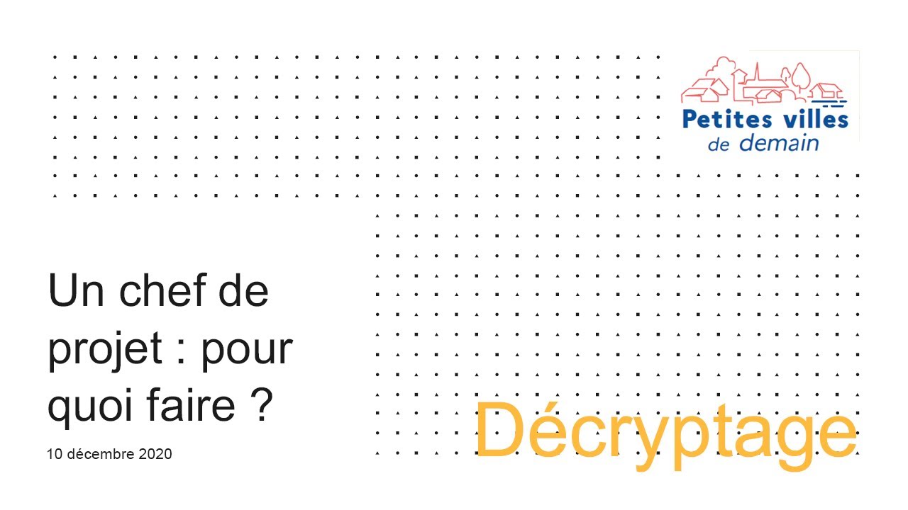 Replay du webinaire du 10/12/2020 sur les rôles et missions du chef de projet | PVD
