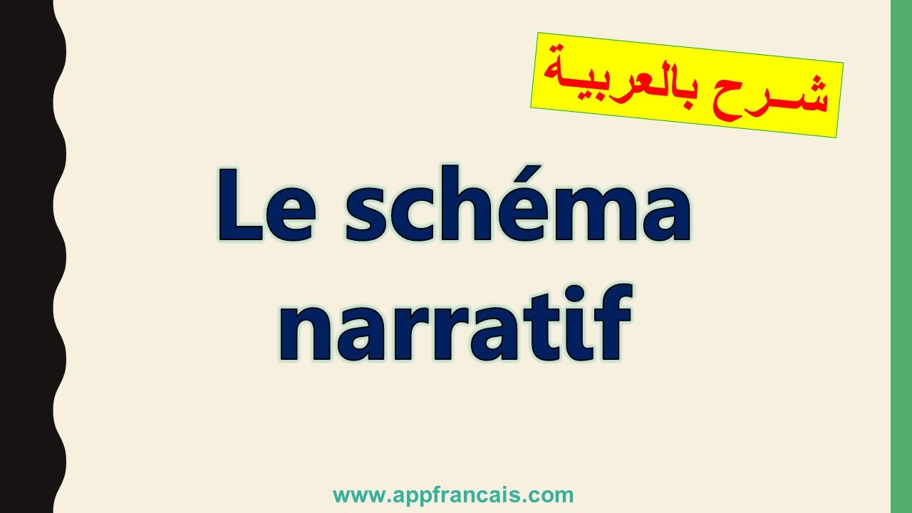 Le schéma narratif + (exercice تمرين)