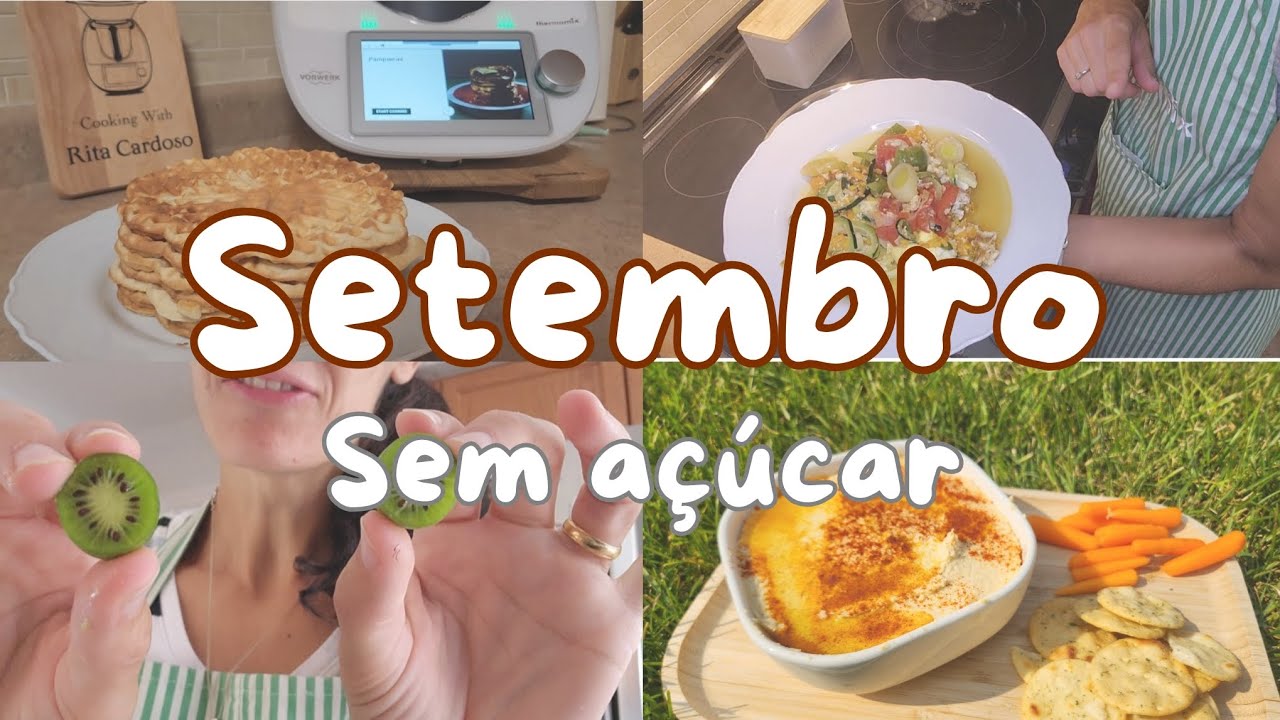 Setembro sem açúcar - rotina da manhã, almoço saudável e receita de húmus