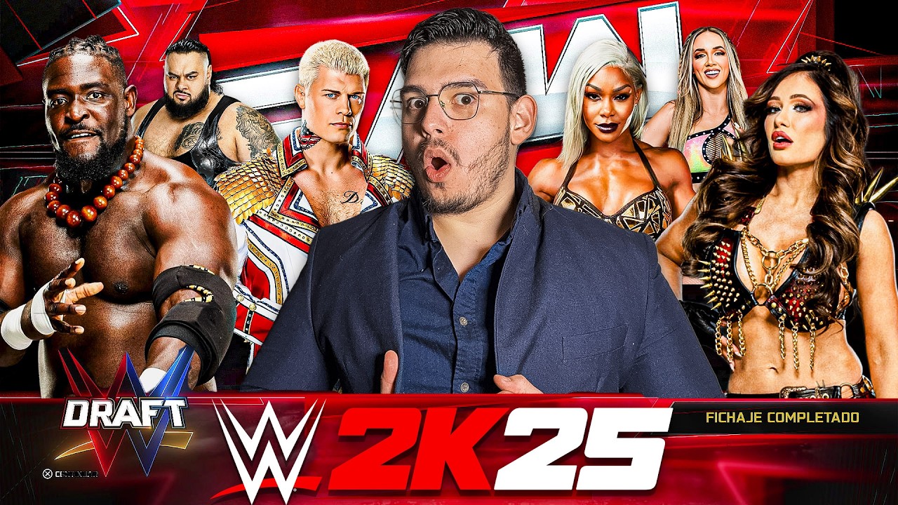 ¡PRIMER DRAFT del MODO GM en WWE 2K25! - WWE 2K25 GAMEPLAY ESPAÑOL