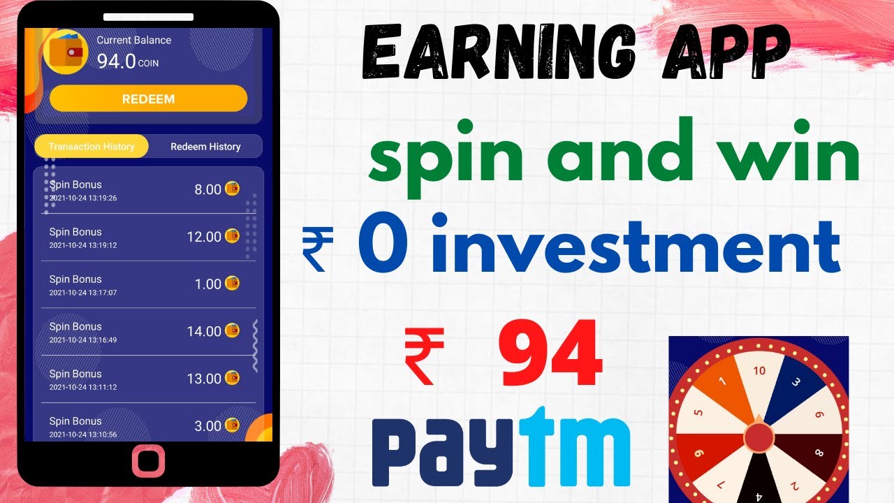 Spin And Win Earning App || 2021 Best Earning Apps || Spin Karo Win Karo || Make Money online