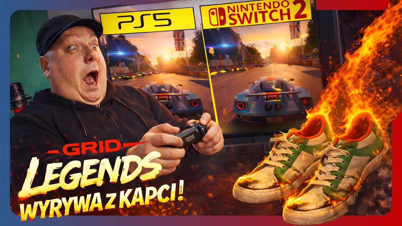 Grid Legends Switch 2 vs PS5 - porównanie grafiki na żywo!