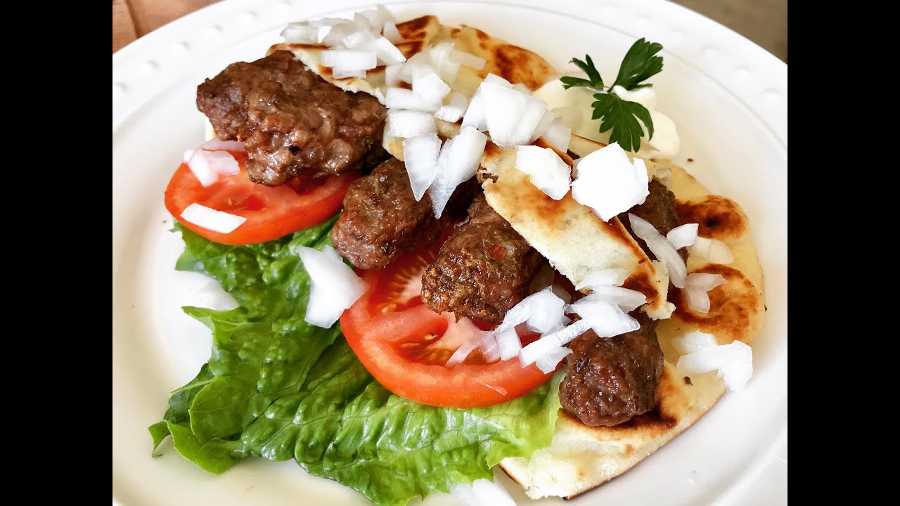 SERBIAN KEBOB RECIPE / CEVAPCICI with side of 