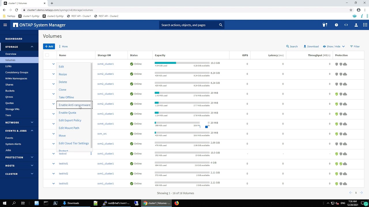 ONTAP 9.10.1 - Anti-Ransomware - Case 1A - Volume create with anti-ransomware enabled in dry run