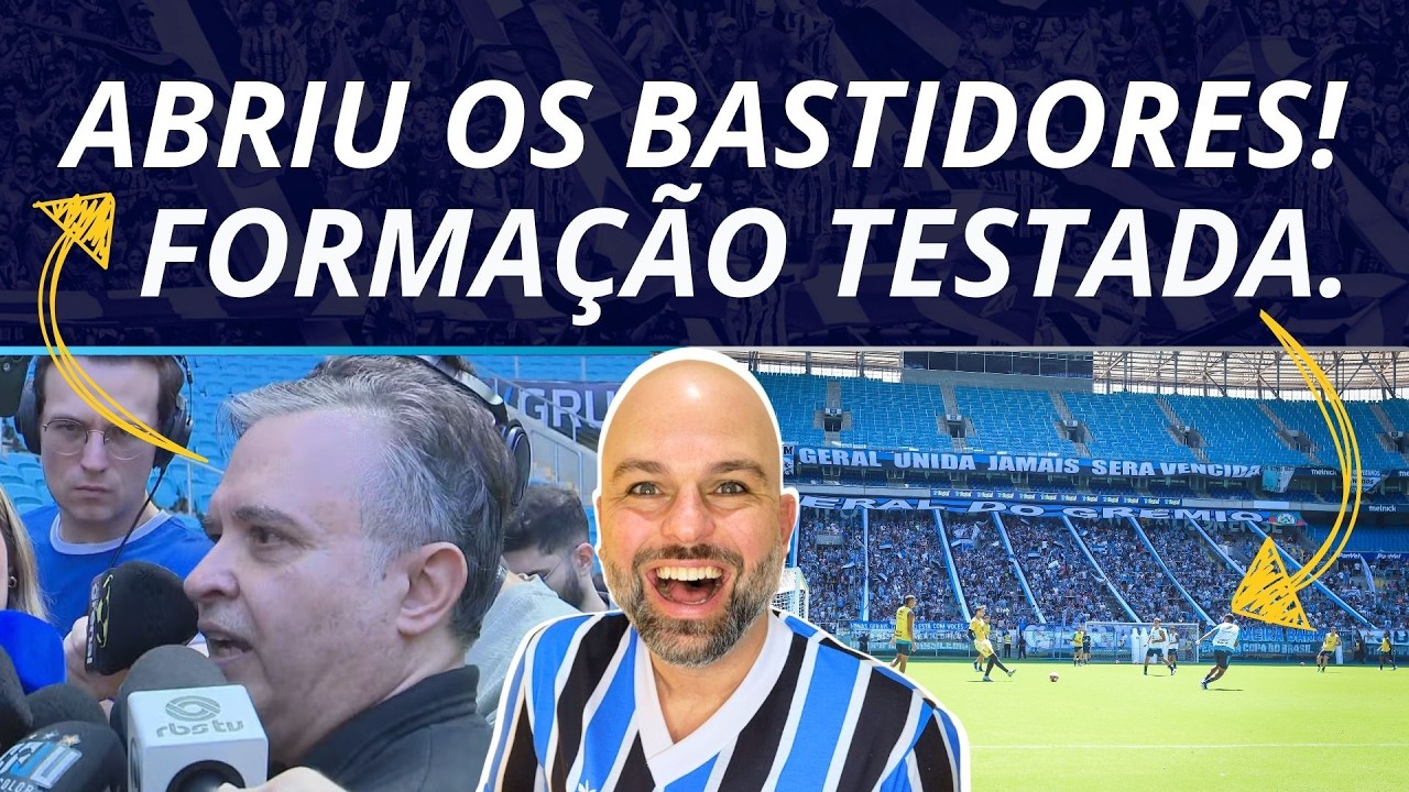 FOI PRO CONFRONTO! | FORMAÇÃO TESTADA | TREINO E AJUDA DO GRÊMIO.