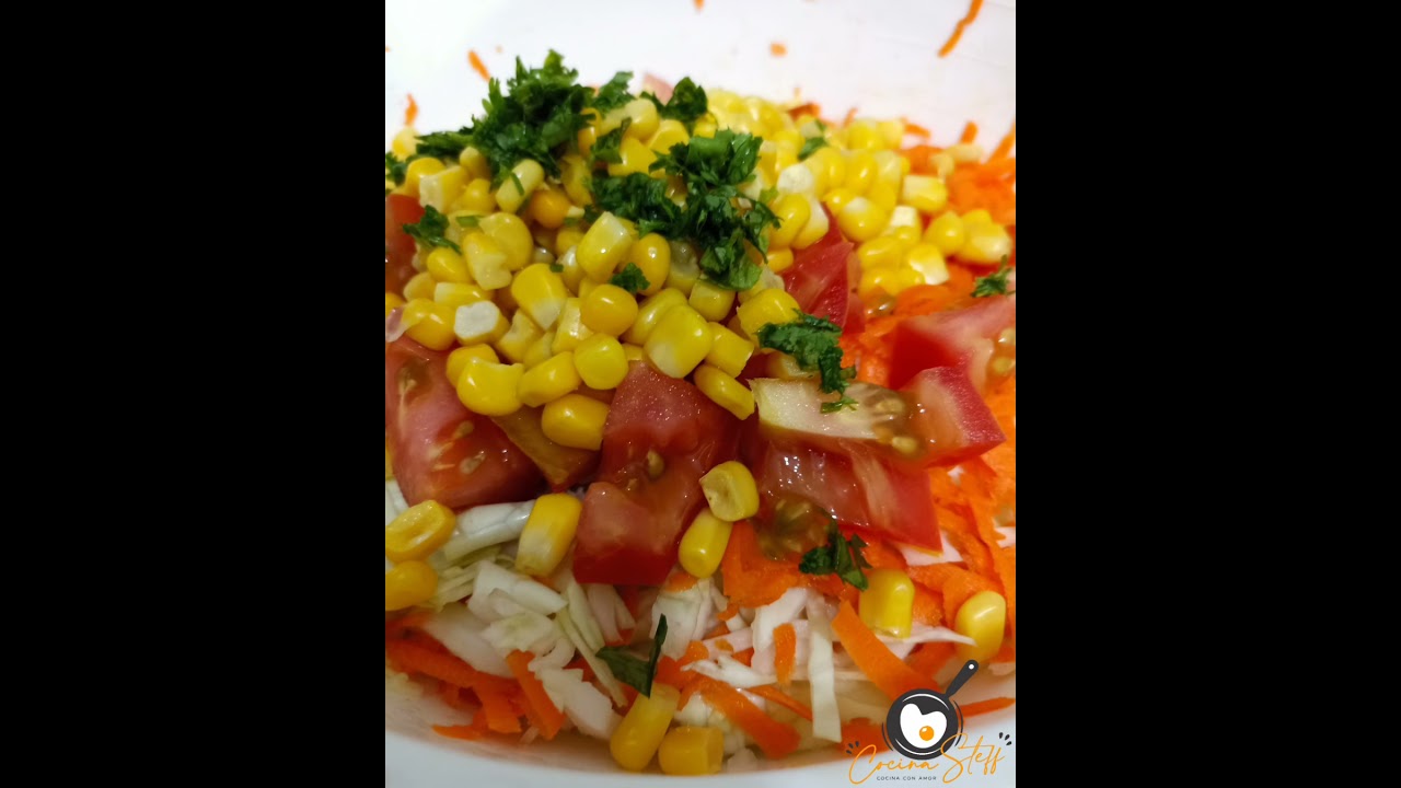 tus ensaladas 🥗 con ma&iacute;z 🌽#ensaldasconmaiz #maiz #cocinasteff #ensalada