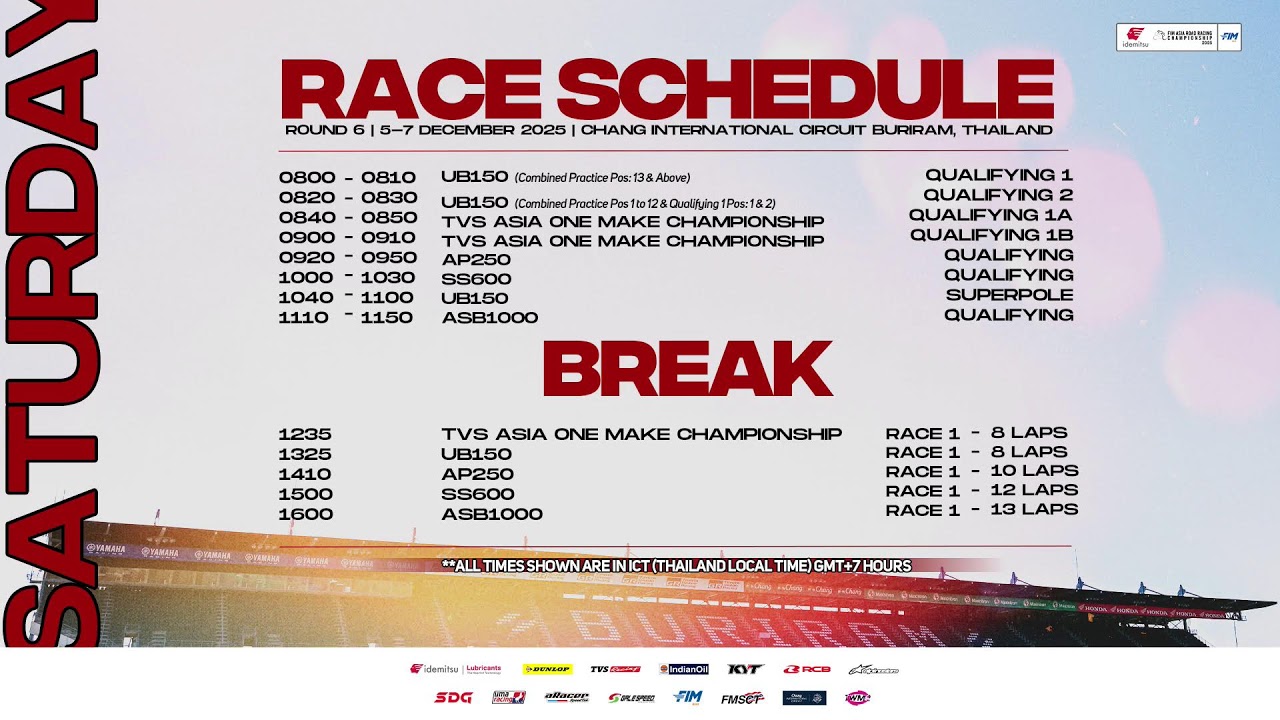 [LIVE] Idemitsu FIM Asia Road Racing Championship 2025, Round 6, 2025 - D2 (2/2)