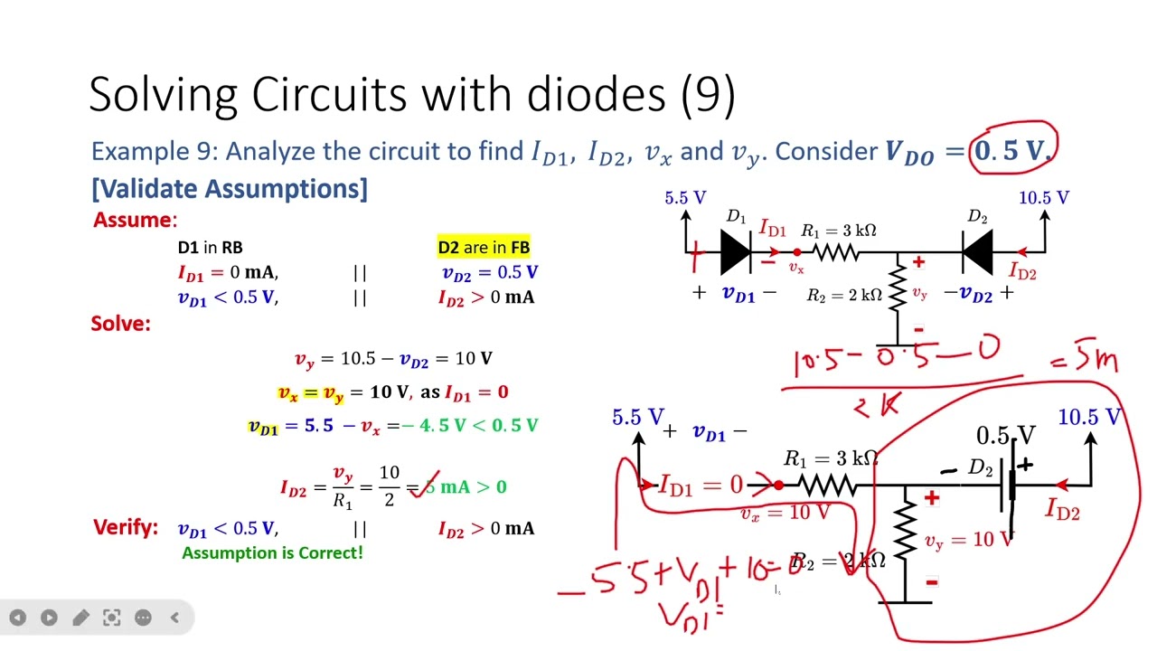 Diode Method of Assumed State maths