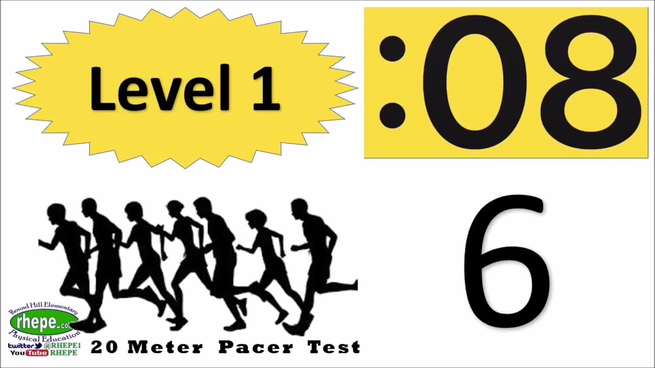 20 Meter Pacer Test with Countdown - No Music