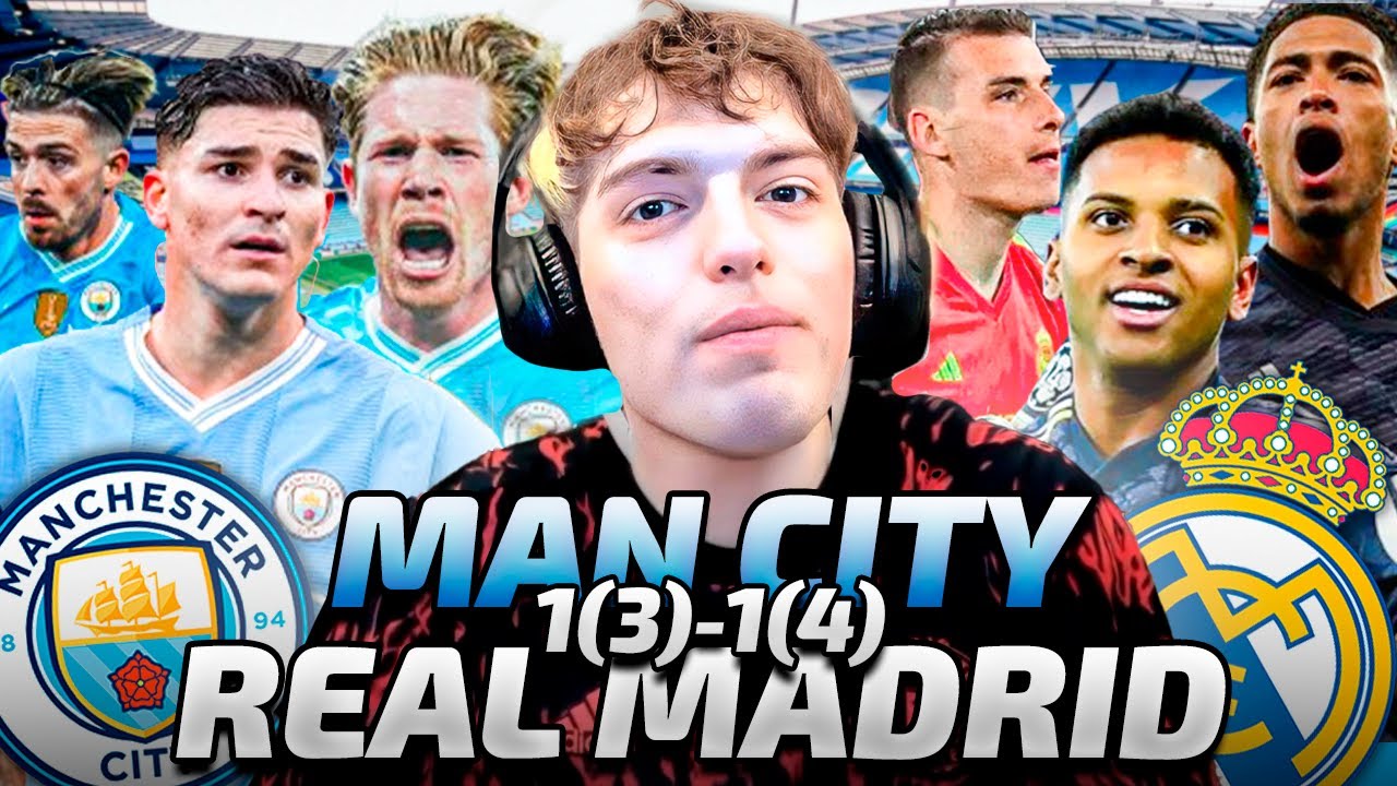 DAVOO XENEIZE REACCIONA A MANCHESTER CITY 1 (3) REAL MADRID 1 (4) (2024) - CHAMPIONS LEAGUE