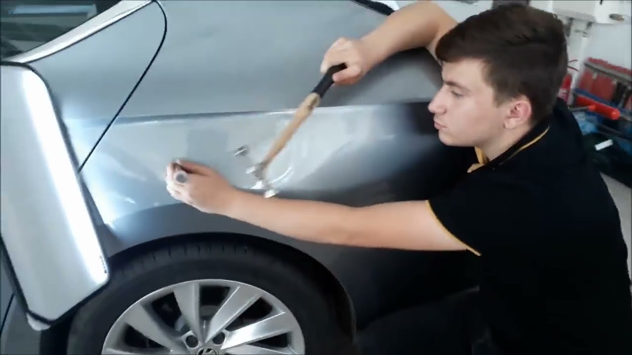 PDR Car Body Paintless Dent Repair (Göçük hasarlı Volkswagen ve Skoda değer kayıpsız düzeltme)