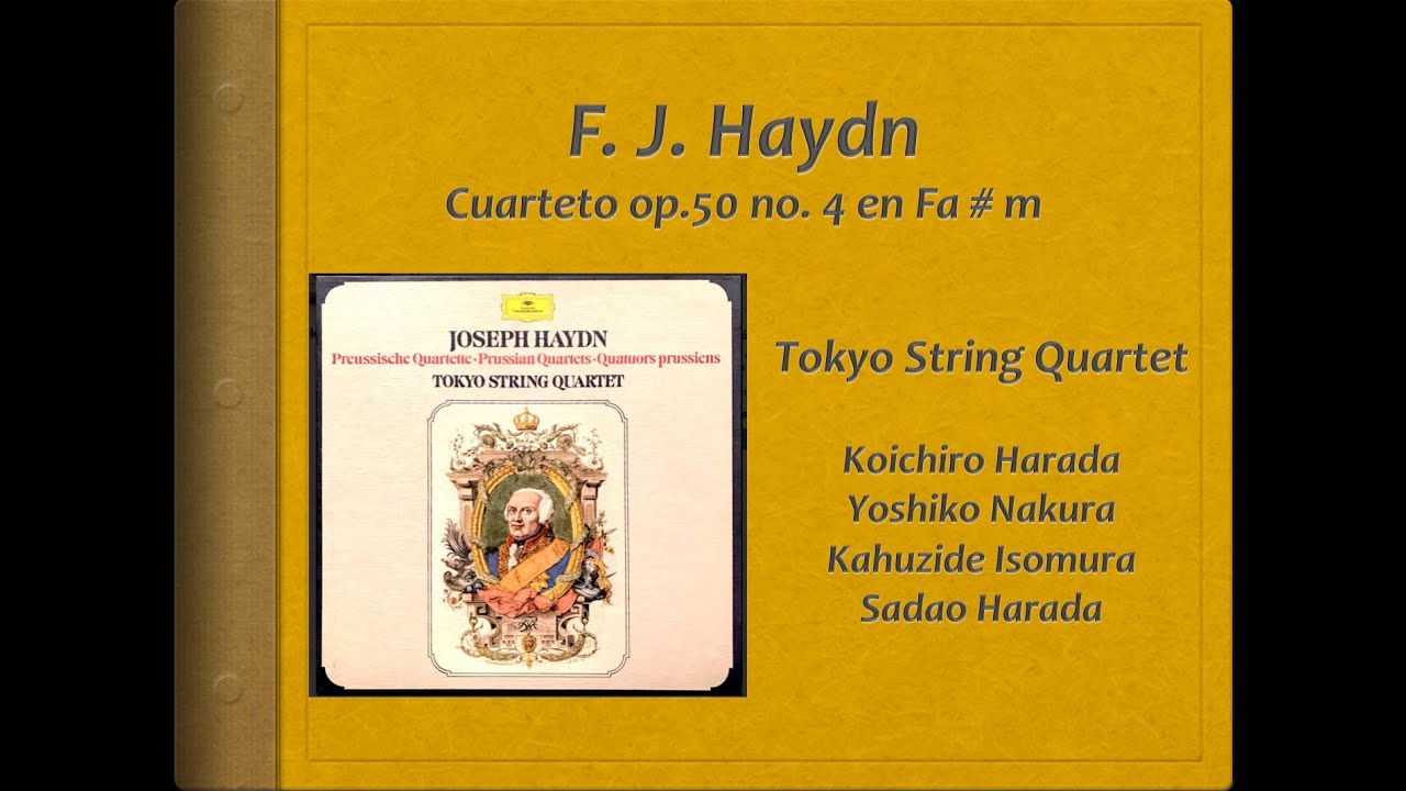 Haydn, String Quartet Op 50, no 4 - Video Score . Tokyo Quartet