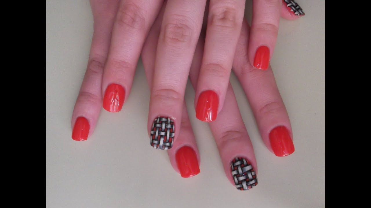 BASKET TEXTURE NAILS TUTORIAL