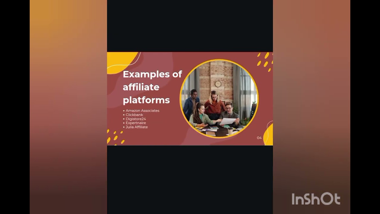 Presentation of affiliate marketing 