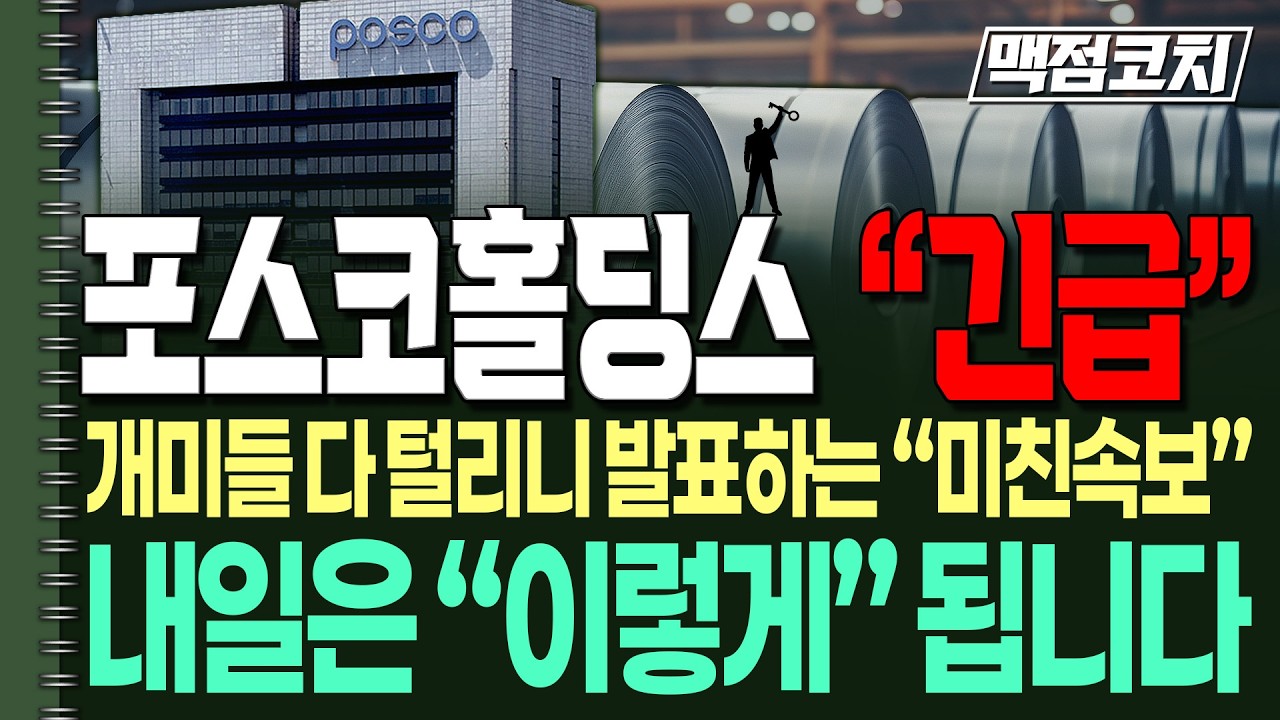 [포스코홀딩스 주가전망] 지금 리튬 가격 보셨습니까? 대응 전략 수정 합니다!!내일은 
