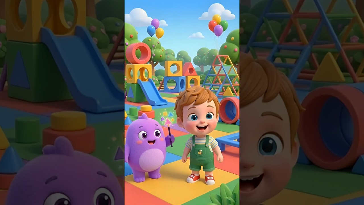 Color Monster Shape Adventure 🔺🔵 Fun Kids Cartoon | Learn Shapes | Kids Shorts