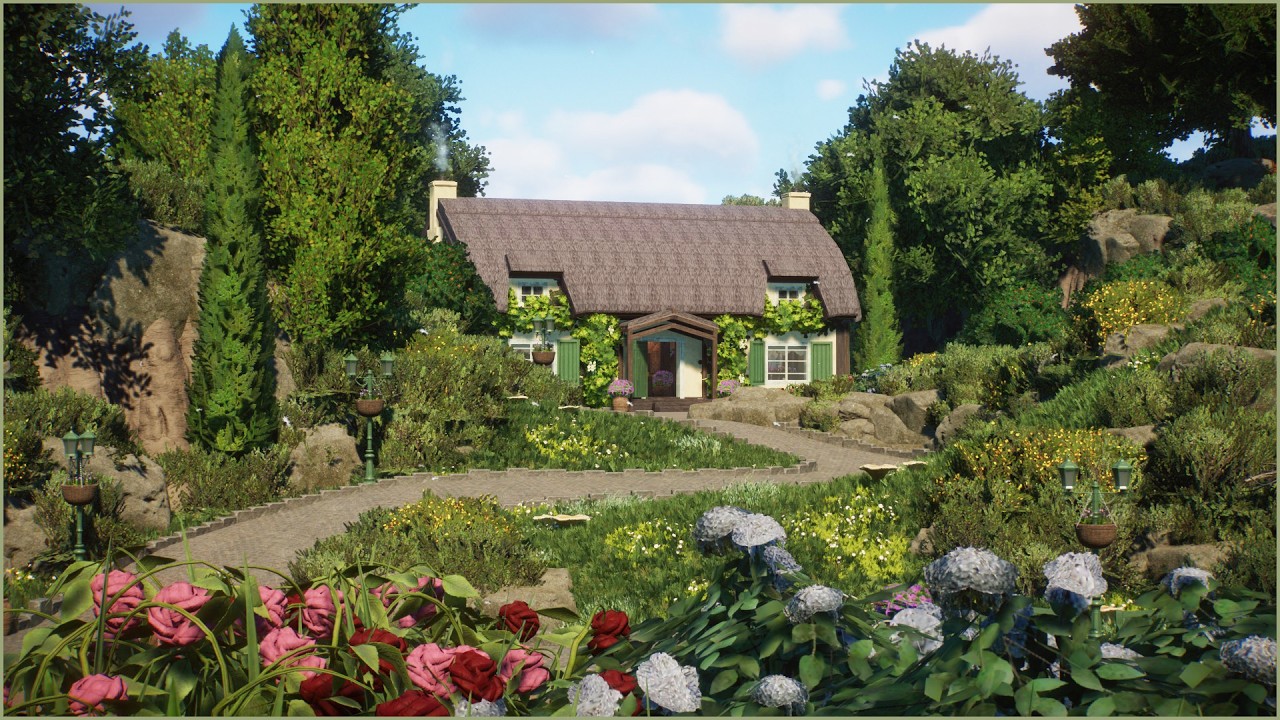 🐝 Cozy entrance for my cottagecore zoo  | Medli Zoo | Planet Zoo | speedbuild🍀