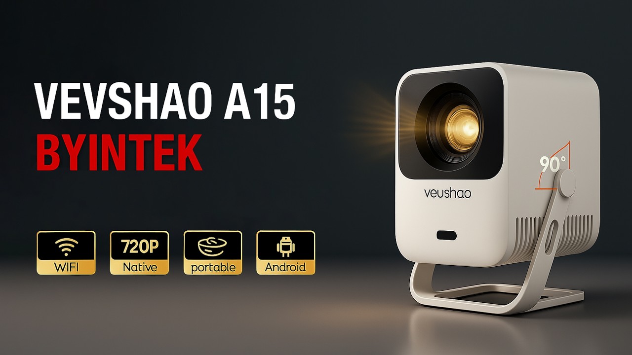 Мини-проектор Vevshao A15 - который помещается на ладони! / Android 13 и автофокус