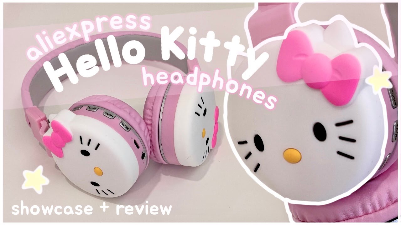 🍥🎀 should you buy it? ✧ reviewing the hello kitty headphones on aliexpress ✩ showcase