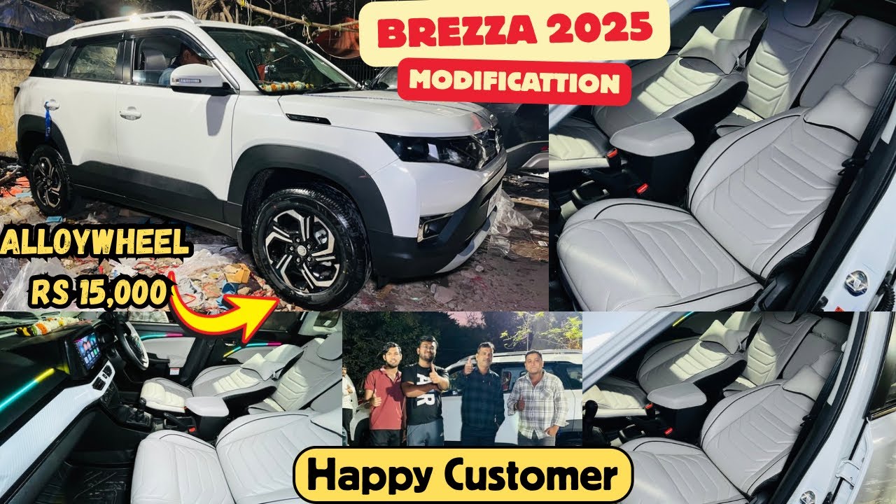 ये देखो BREZZA BASE TO TOP की Modification 🚘 Brezza Lxi Cng Modified ✅ Brezza Modified 