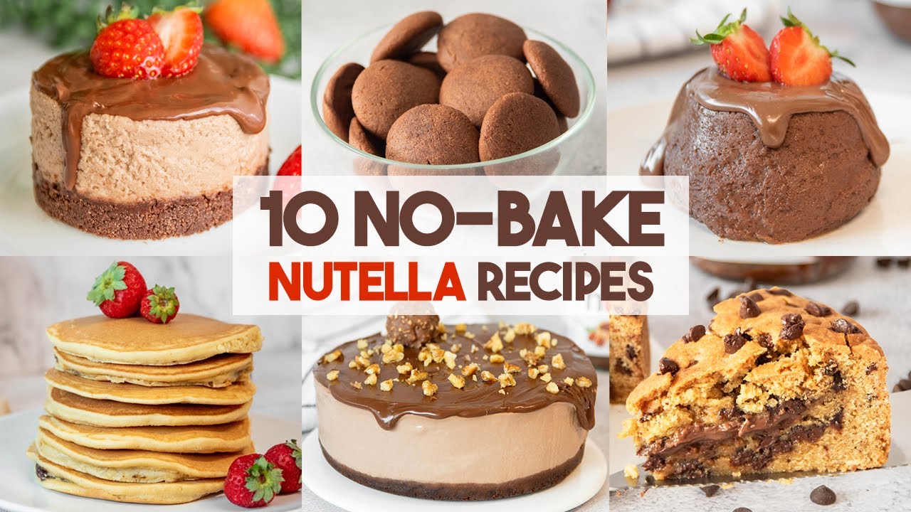 10 No-Bake NUTELLA Dessert Recipes 🍫❤️ | Easy and Quick No Bake Recipes