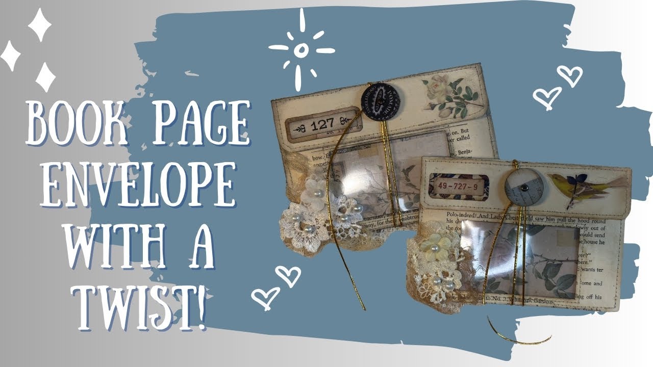 Envelope from Book Pages with a TWIST | Easy Vintage-Inspired Tutorial