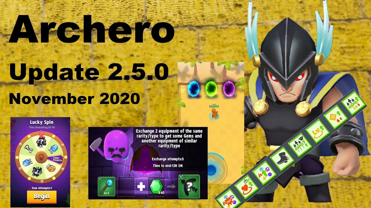 ARCHERO: Neues Update/Release Ende November 2020 | Update 2.5.0 | deutsch/german