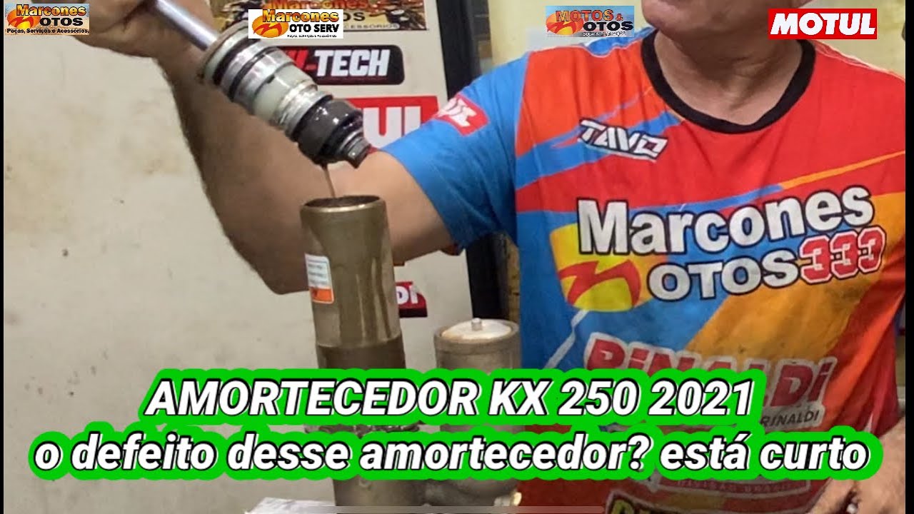 AMORTECEDOR KAWASAKI KX 250 21 - o defeito desse é que tá curto #kx250f #kawasaki #suspensão