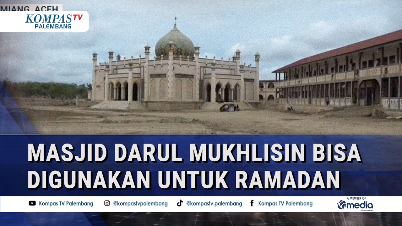 Sempat Terkepung Kayu Gelondongan, Masjid Darul Mukhlisin di Aceh Tamiang Digunakan untuk Ramadan