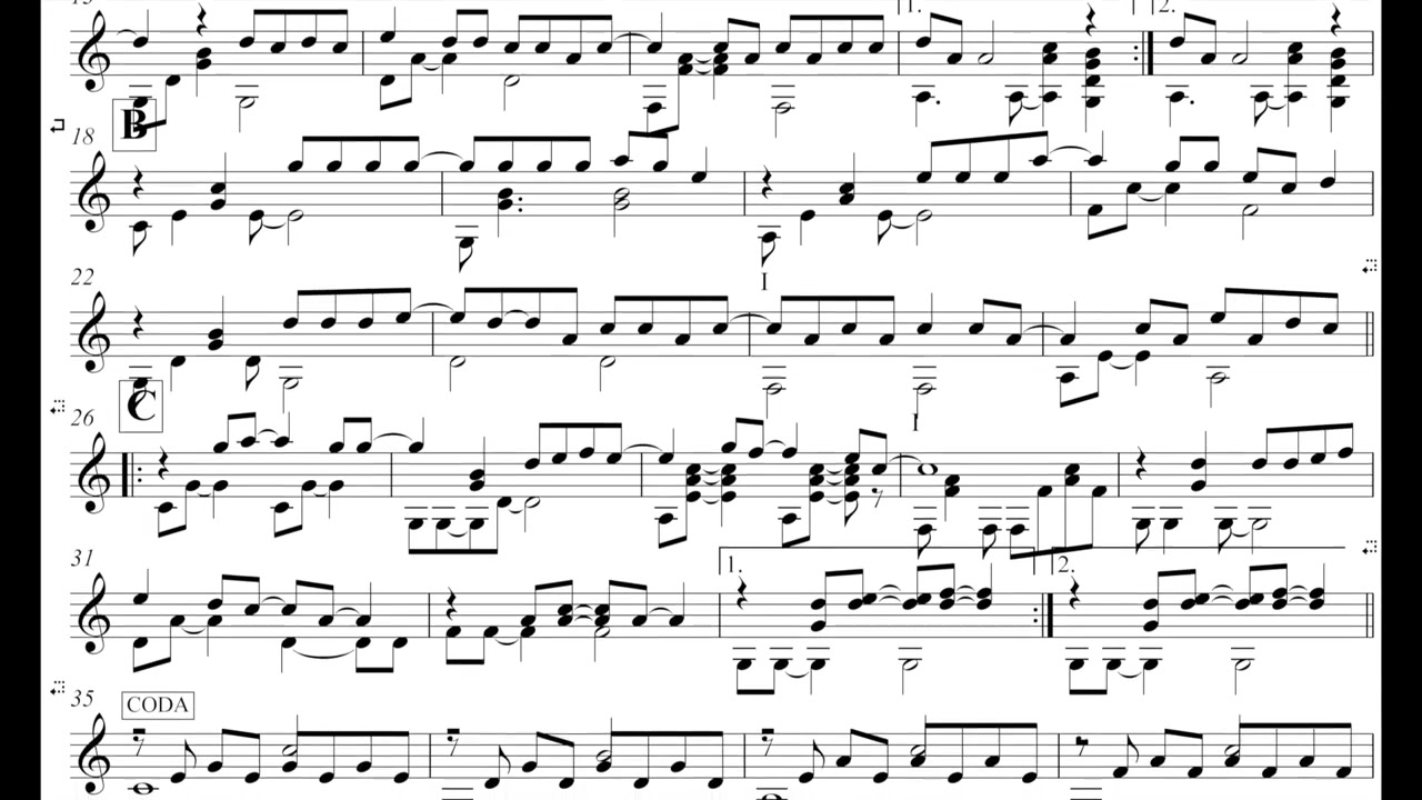 Forever Young  Guitar SOLO arrangement V3