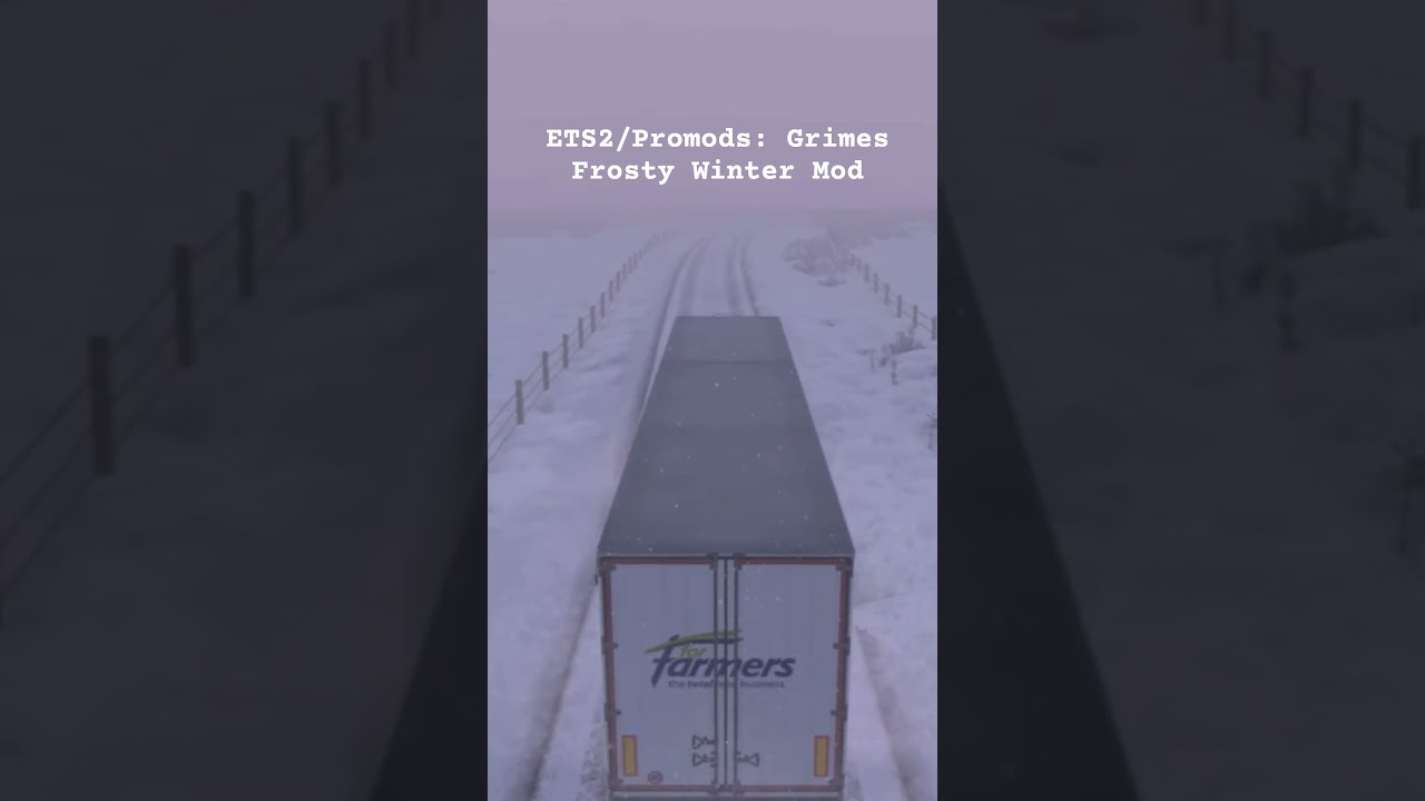 #ETS2 #Promods Frosty Winter mod... snowy Scotland drive #eurotrucksimulator2 #lofimusic