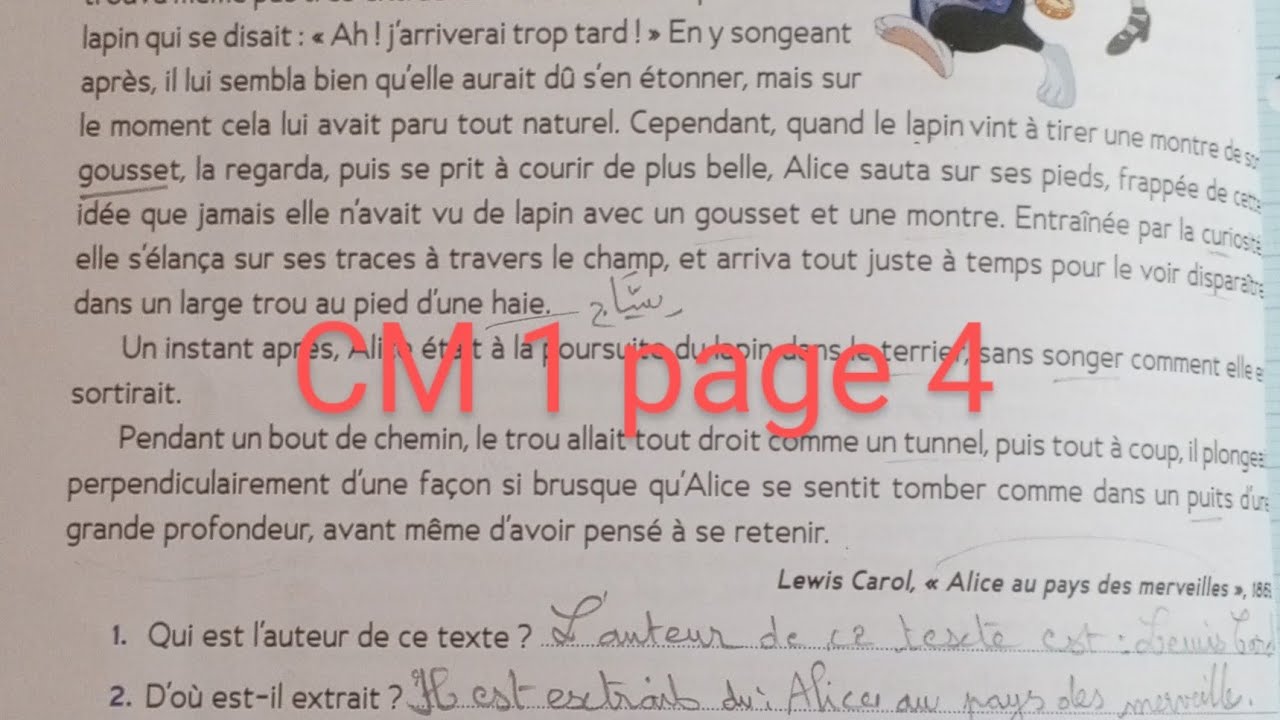 CM1 Évaluation diagnostique page 4 cahier d' activités Le trésor des mots