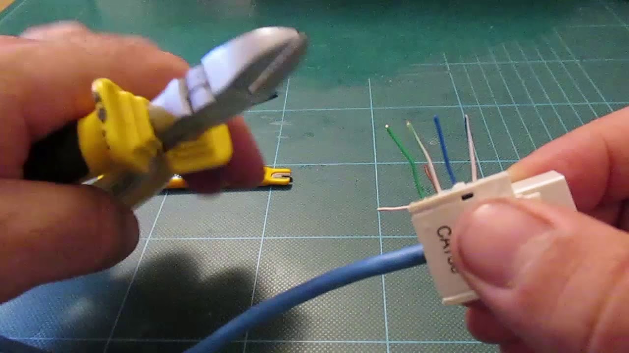 7  Ensamble Ficha RJ45Hembra para roseta bastidor