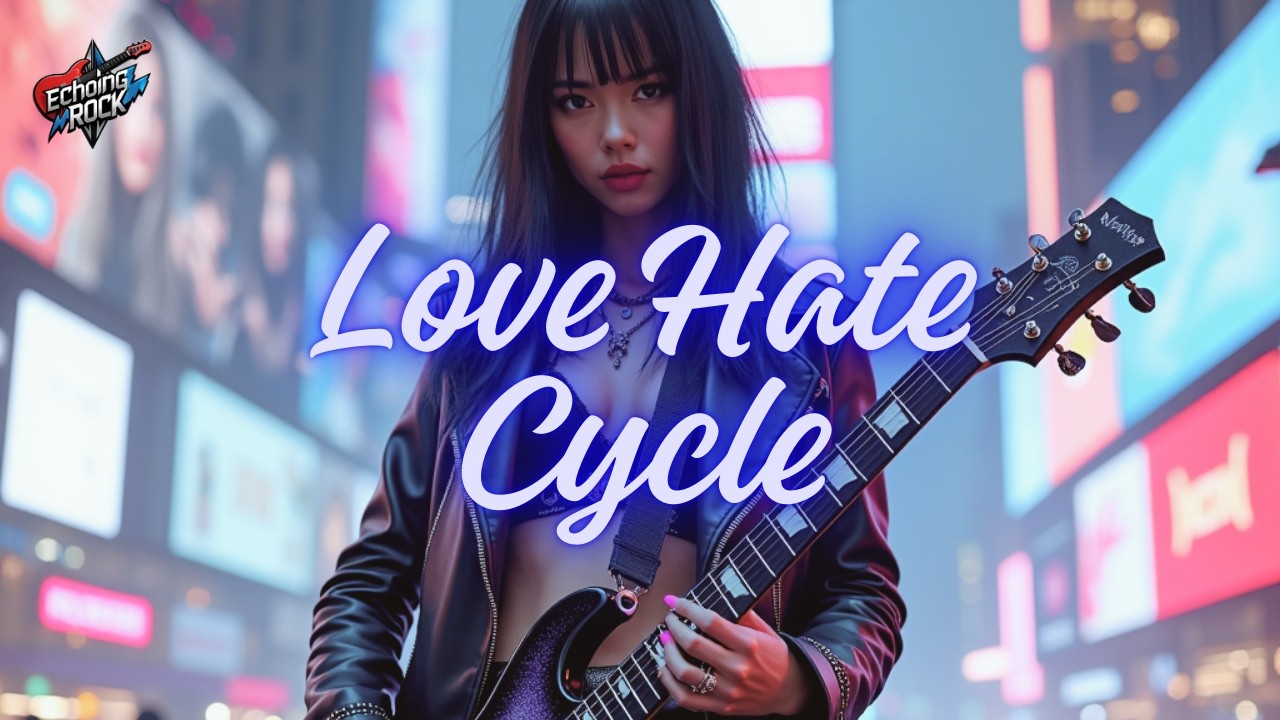 Cyberpunk Rock Playlist 2026 ⚡ Dark Rock | No Vocals | Night Drive Music | Love Hate Cycle