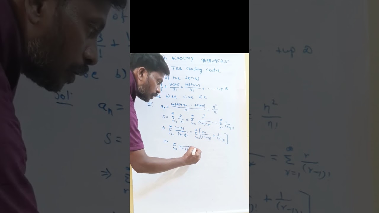 U.G TRB  unit I |Sum of the series| Upto infinite|9698295315
