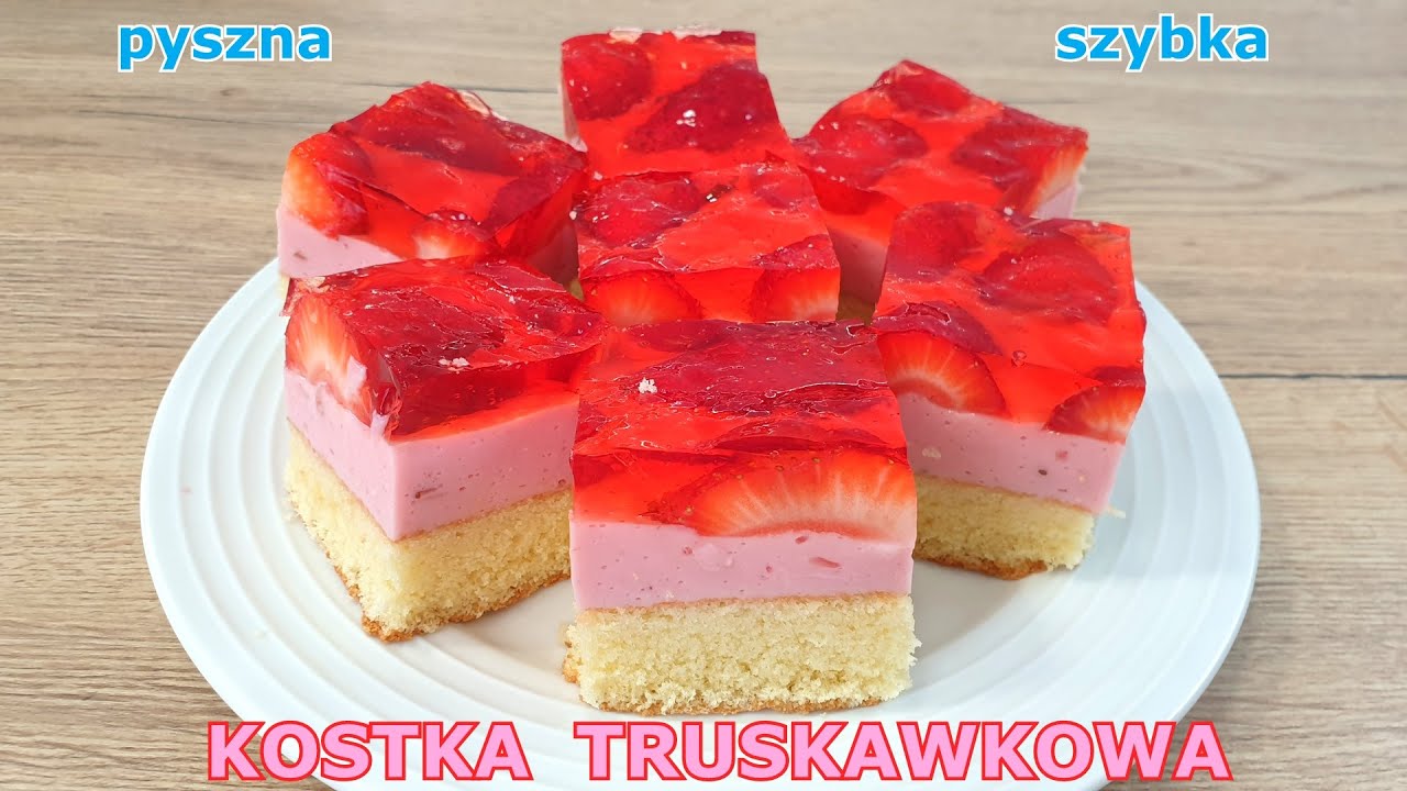Вкусный клубничный йогуртовый торт с желе 🍓 быстрый и простой десерт на любой случай 👍
