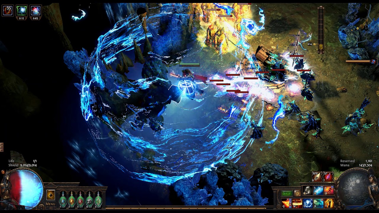 [3.4 Path of Exile] 85k Armor Aegis Aurora | Angry Walrus Build |  Long Deep Delve 553