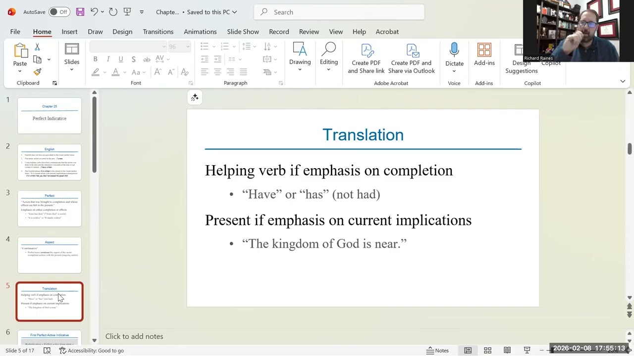 Greek Perfect Tense