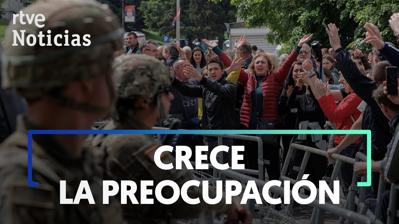 KOSOVO: La OTAN REFUERZA su MISIÓN en la FRONTERA SERBIA ante la ESCALADA de ENFRENTAMIENTOS | RTVE