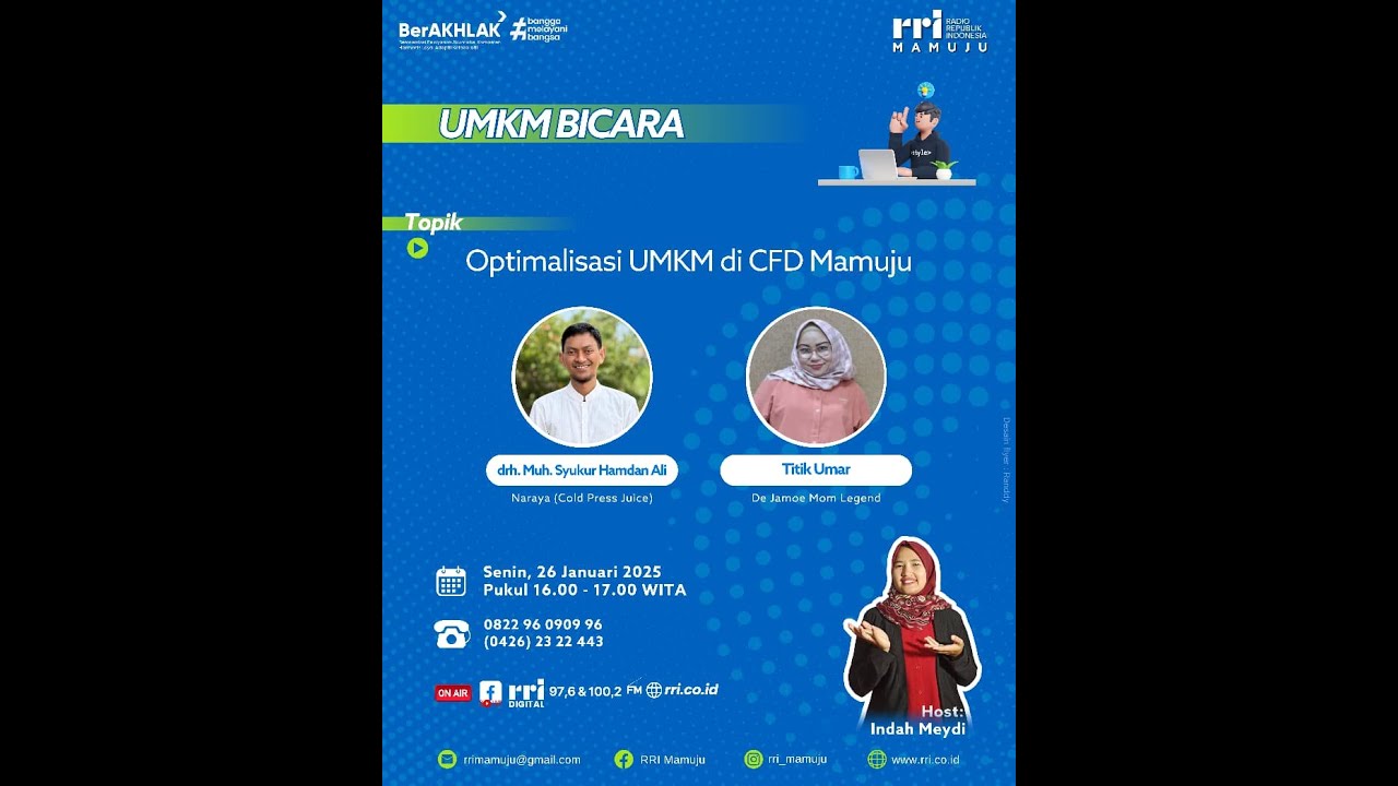 UMKM BICARA | Optimalisasi UMKM Di CFD Mamuju