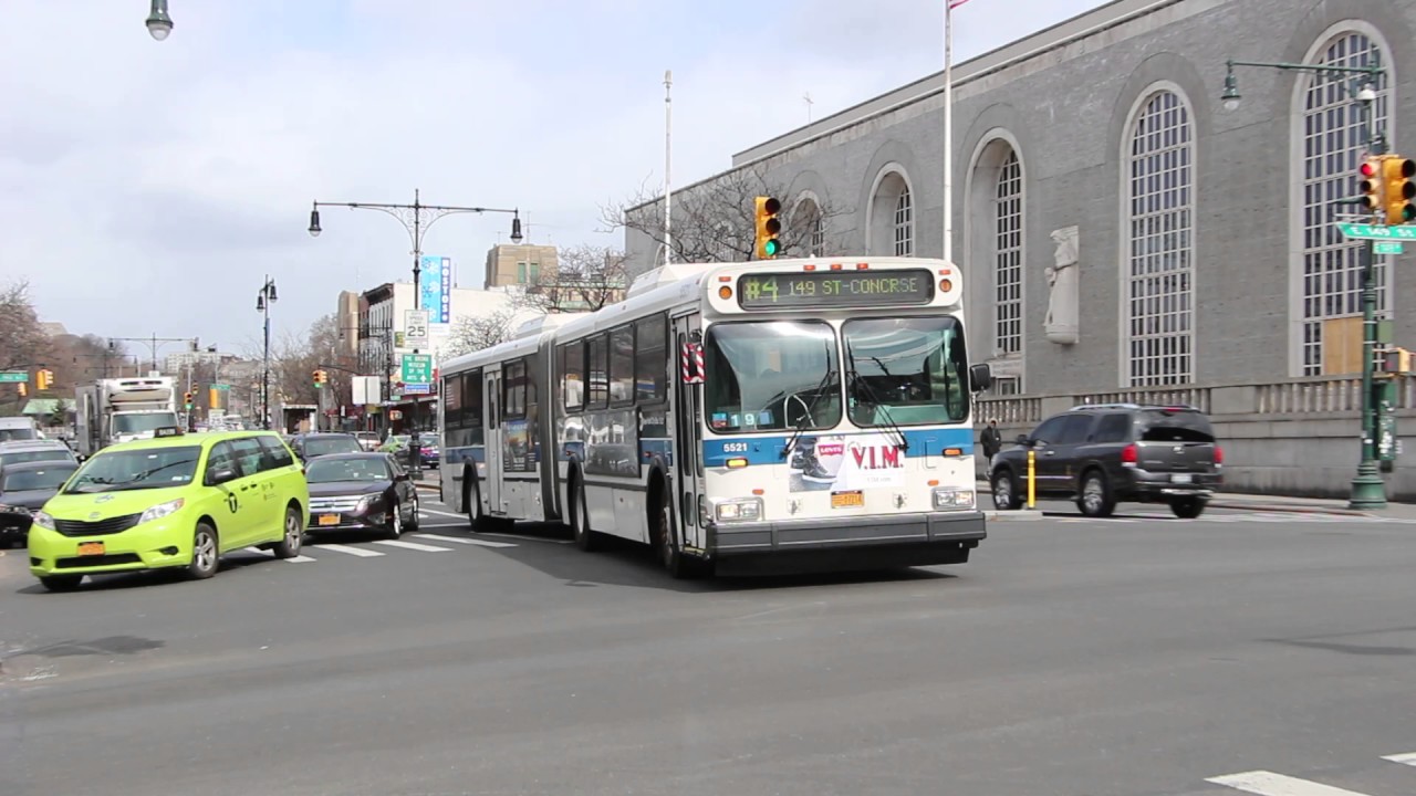 2002 New Flyer D60HF #5521 on the (4) Train Shuttle Bus at 149th Street and Grand Concourse