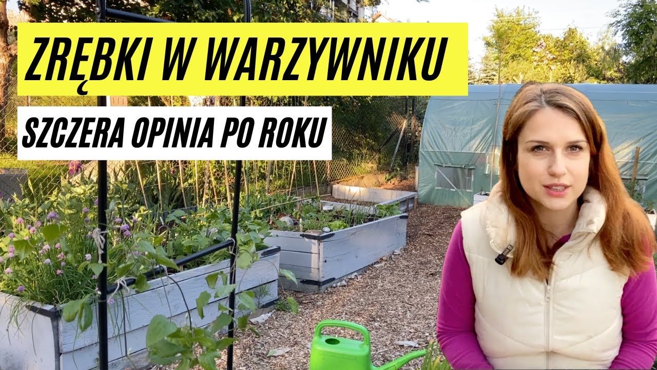 Zrębki w ogrodzie - aranżacja warzywnika no dig, podwyższone grządki