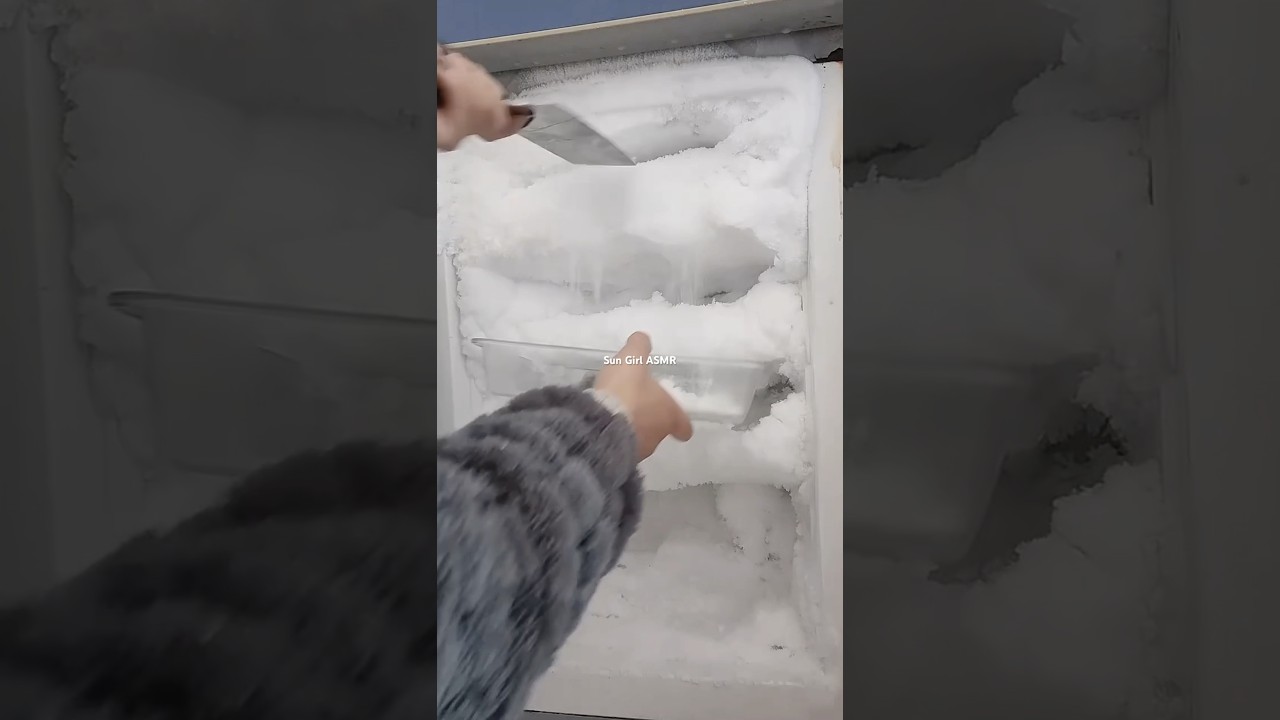 ASMR FREEZER FROST SCRAPING