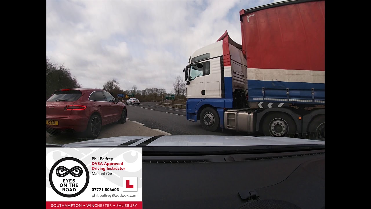Winnall Interchange, Winchester, A34 and Spitfire Link Approaches & Exits