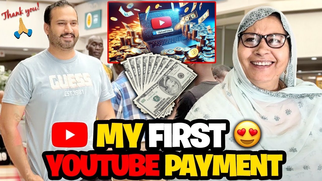 Party after getting first salary from YouTube 😀😁😍
