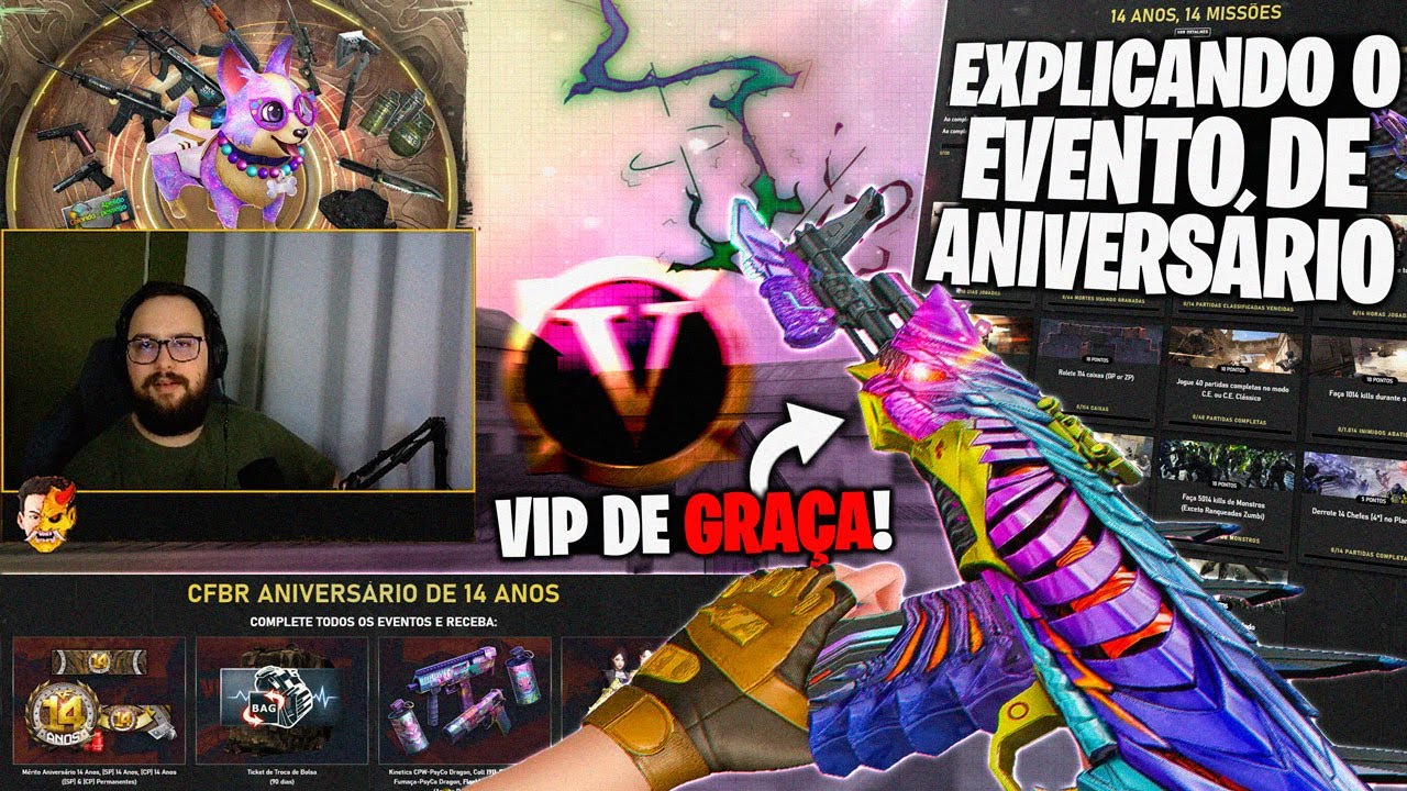 SUPER EVENTO DE ANIVERSÁRIO! 🔥 7 ARMAS PERMANENTES + 1 VIP DE GRAÇA! 😱 | CrossFire
