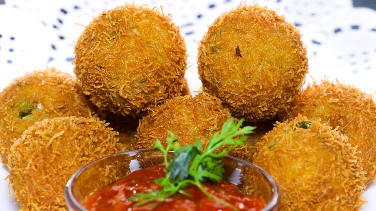 Paneer Potato Balls Recipe - Indian Vegetarian Snack | Kanak's Kitchen